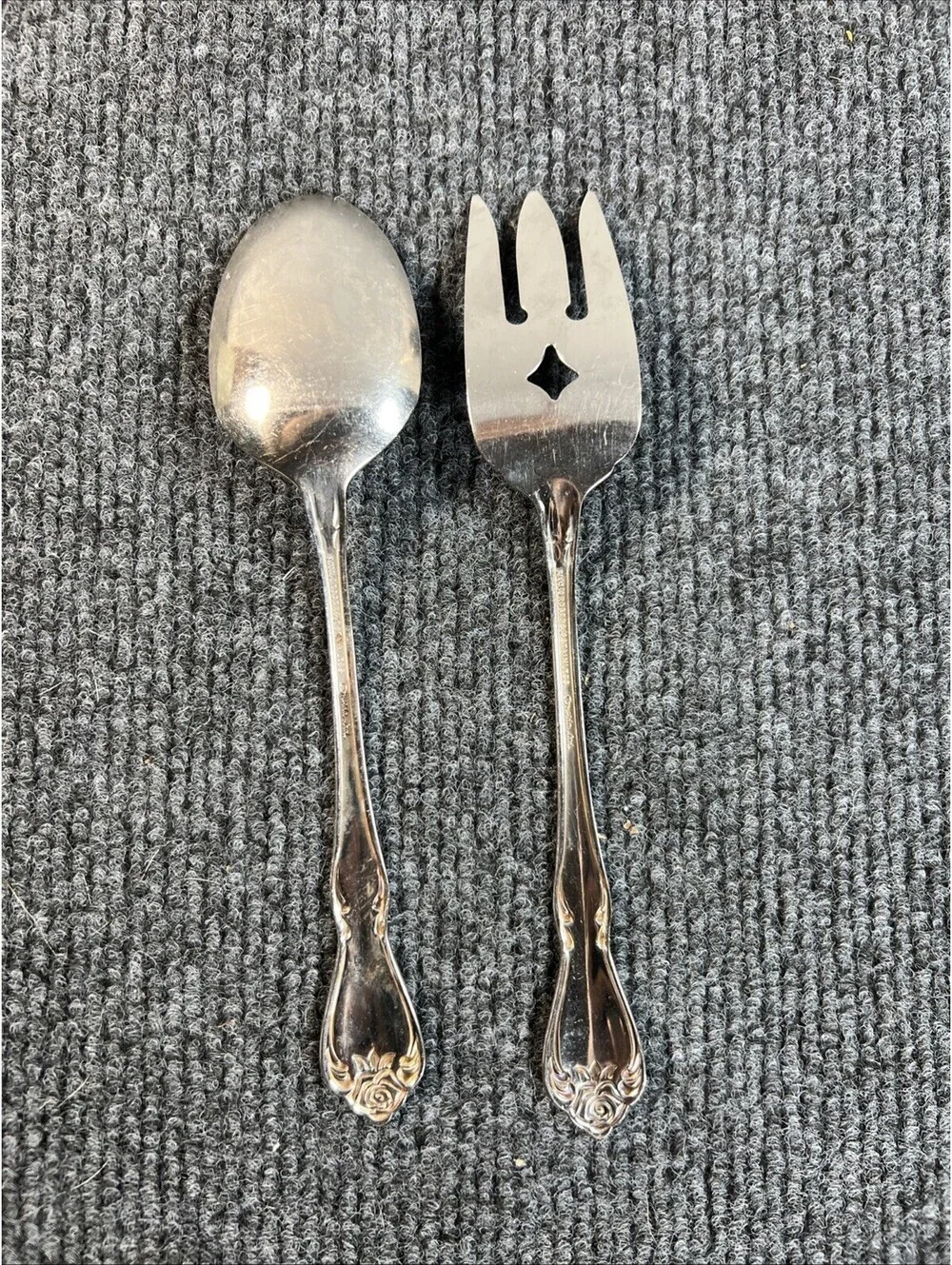 Wm A Rogers - Mansfield Deluxe -  Serving Fork and Spoon